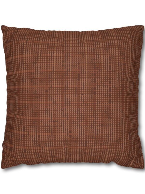 Brown Woven Striped Throw Pillow Covers