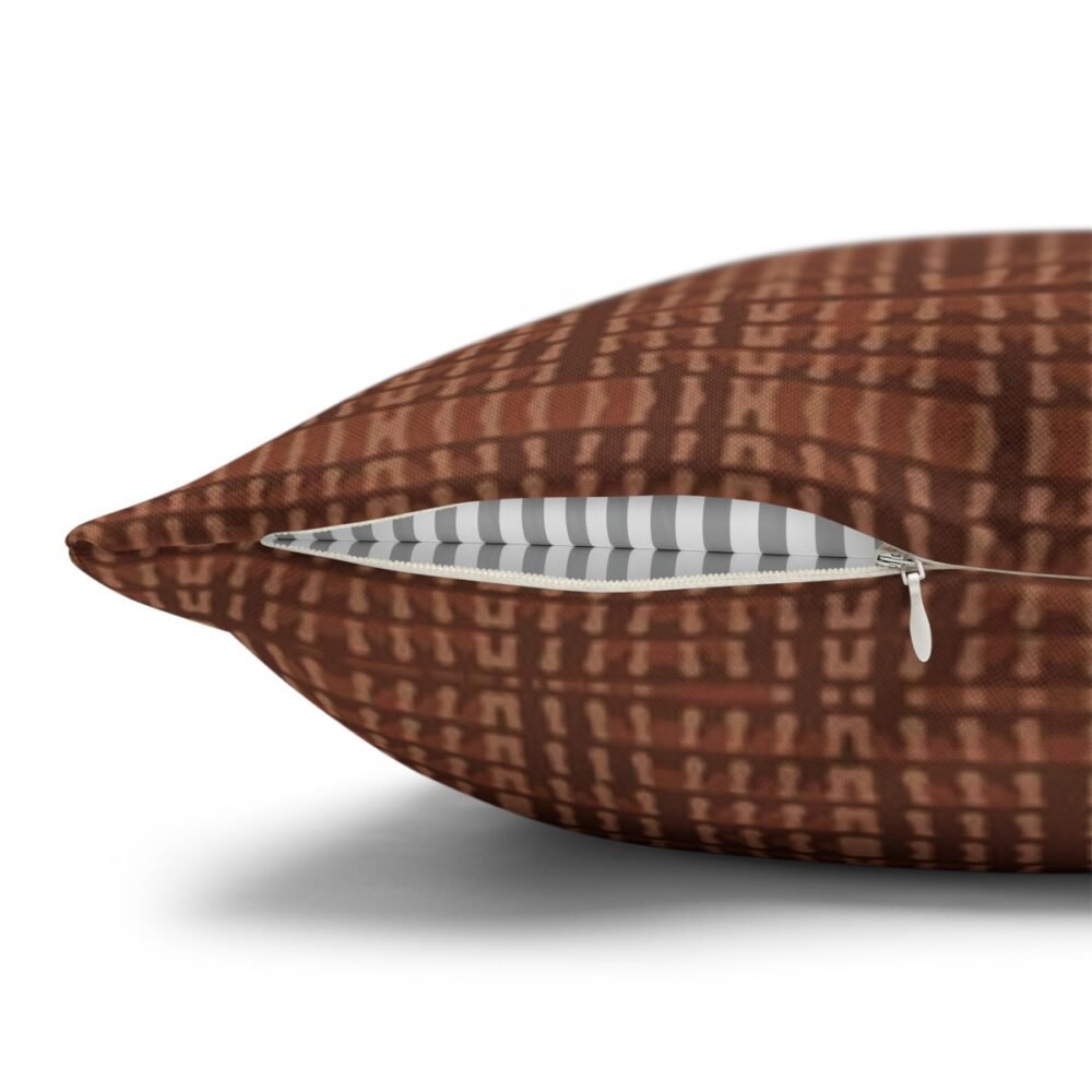 Stylish Brown Woven Striped Throw Pillow Covers - Image 3