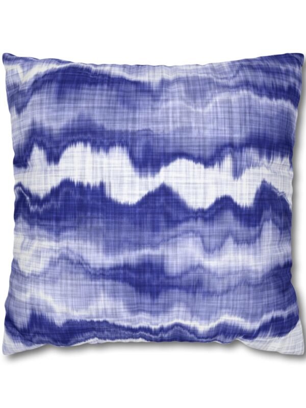 Denim Blue Striped Throw Pillow Covers