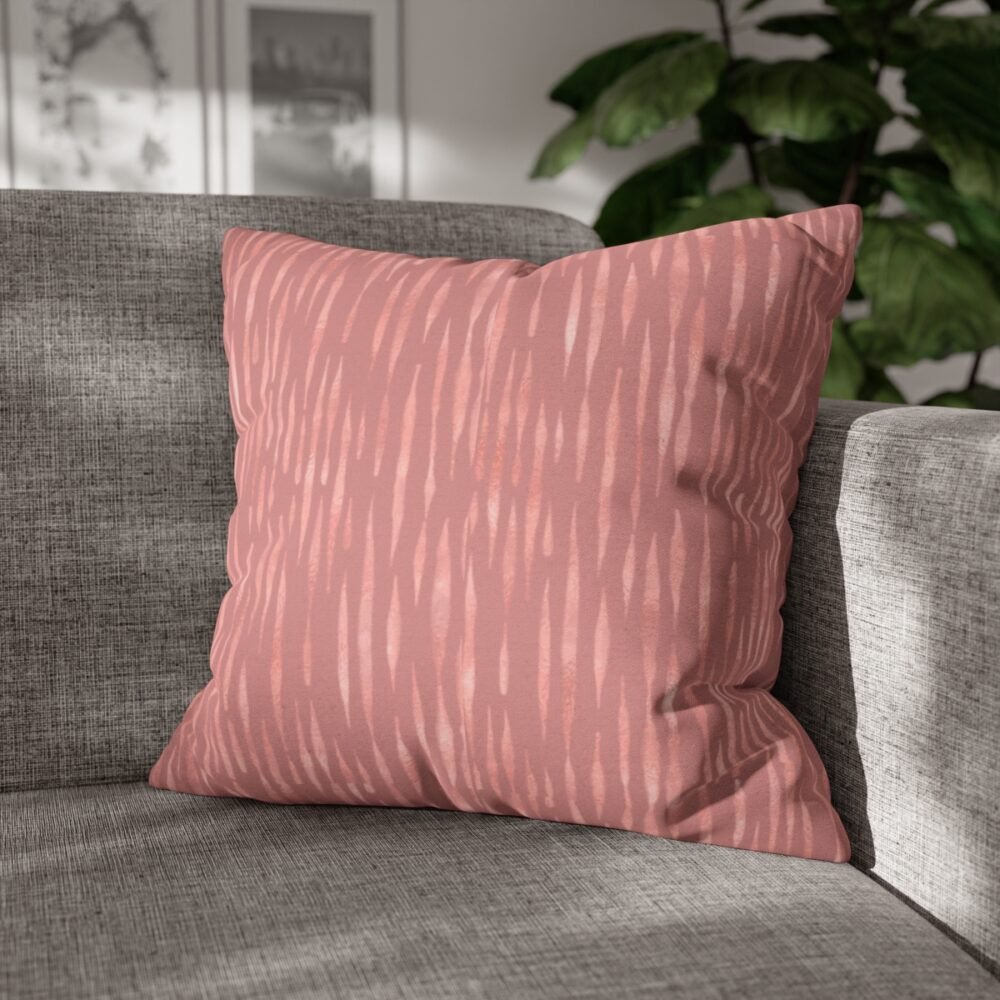 Abstract Rose Gold Foil Design Throw Pillow Covers - Image 4