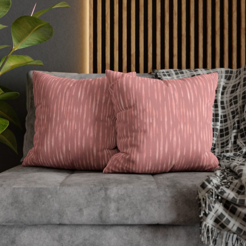 Abstract Rose Gold Foil Design Throw Pillow Covers - Image 5