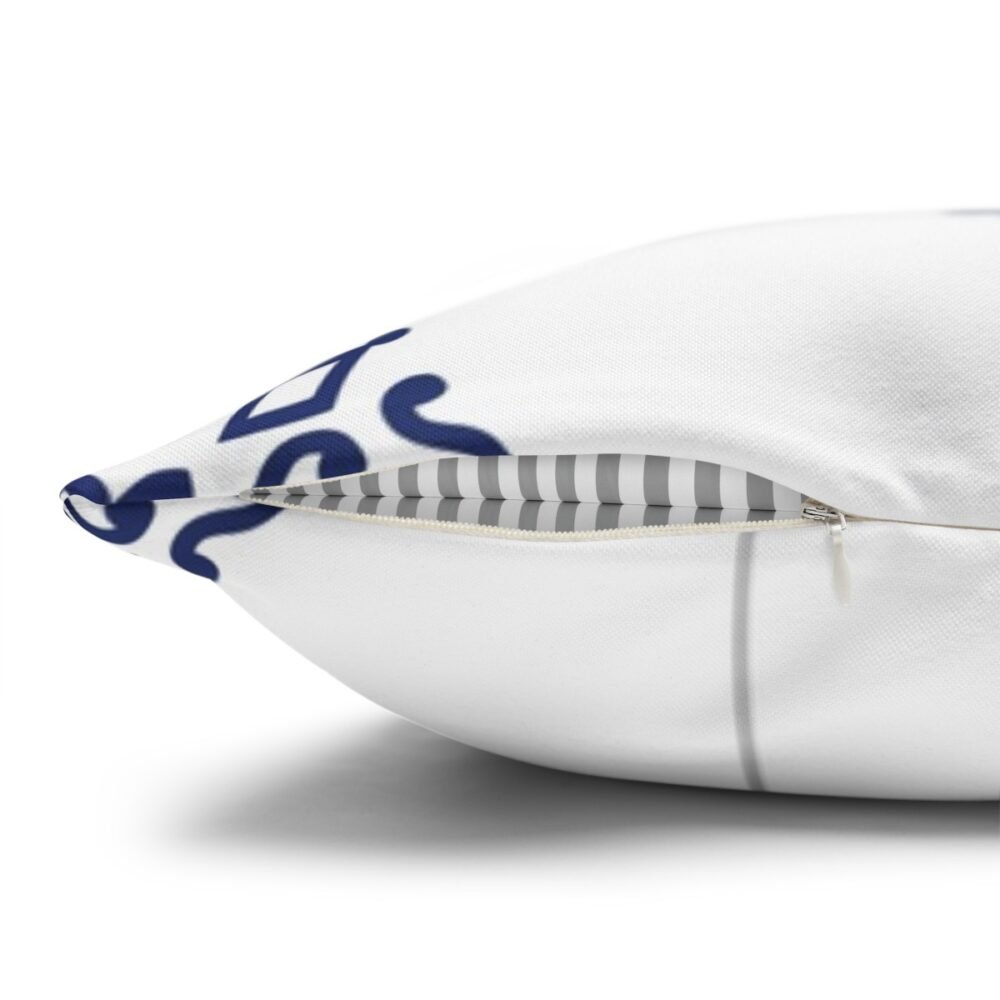 Ceramic Tiles in Blue n White Throw Pillow Covers - Image 5