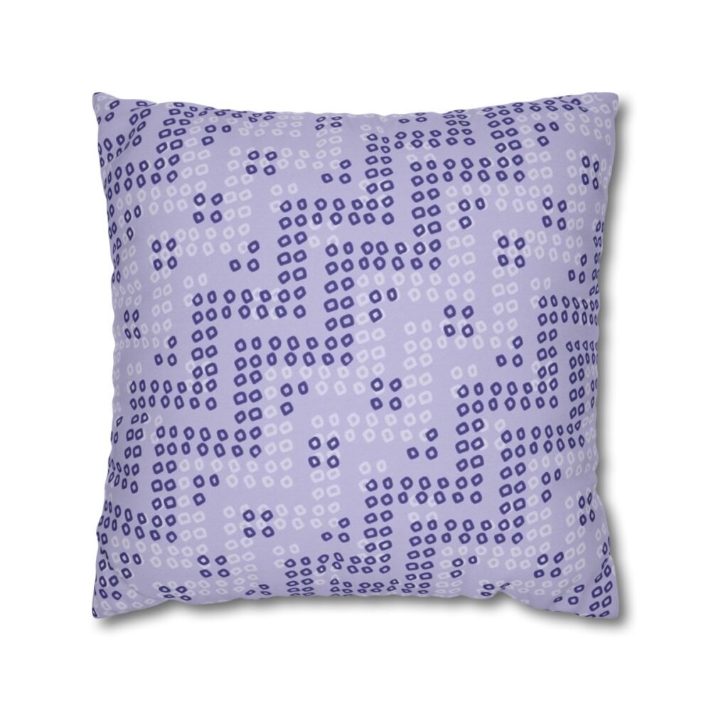 Bandanna Pattern on Purple Grey Throw Pillow Covers