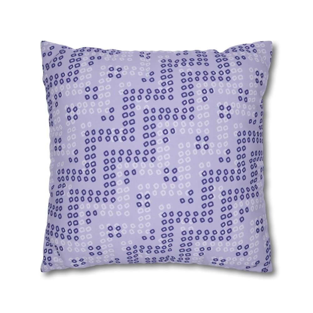 Bandanna Pattern on Purple Grey Throw Pillow Covers - Image 3