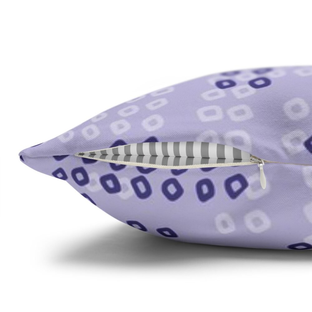 Bandanna Pattern on Purple Grey Throw Pillow Covers - Image 5