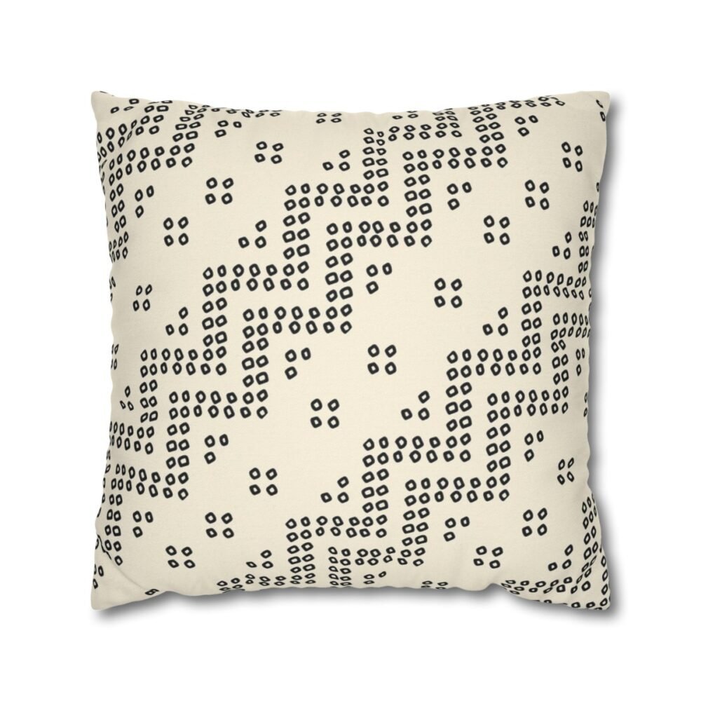 Bandanna Print on Off White Throw Pillow Covers