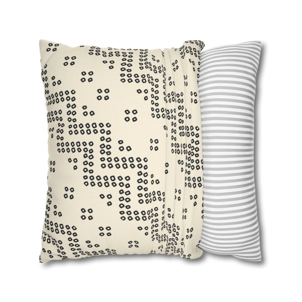 Bandanna Print on Off White Throw Pillow Covers - Image 4