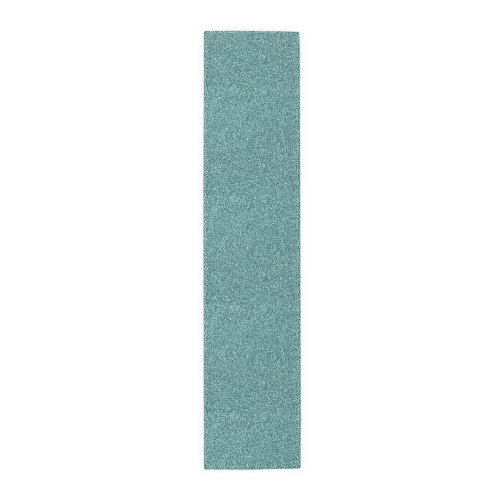 Decorative Printed Teal Glitter Table Runners for Dining Table - Image 5