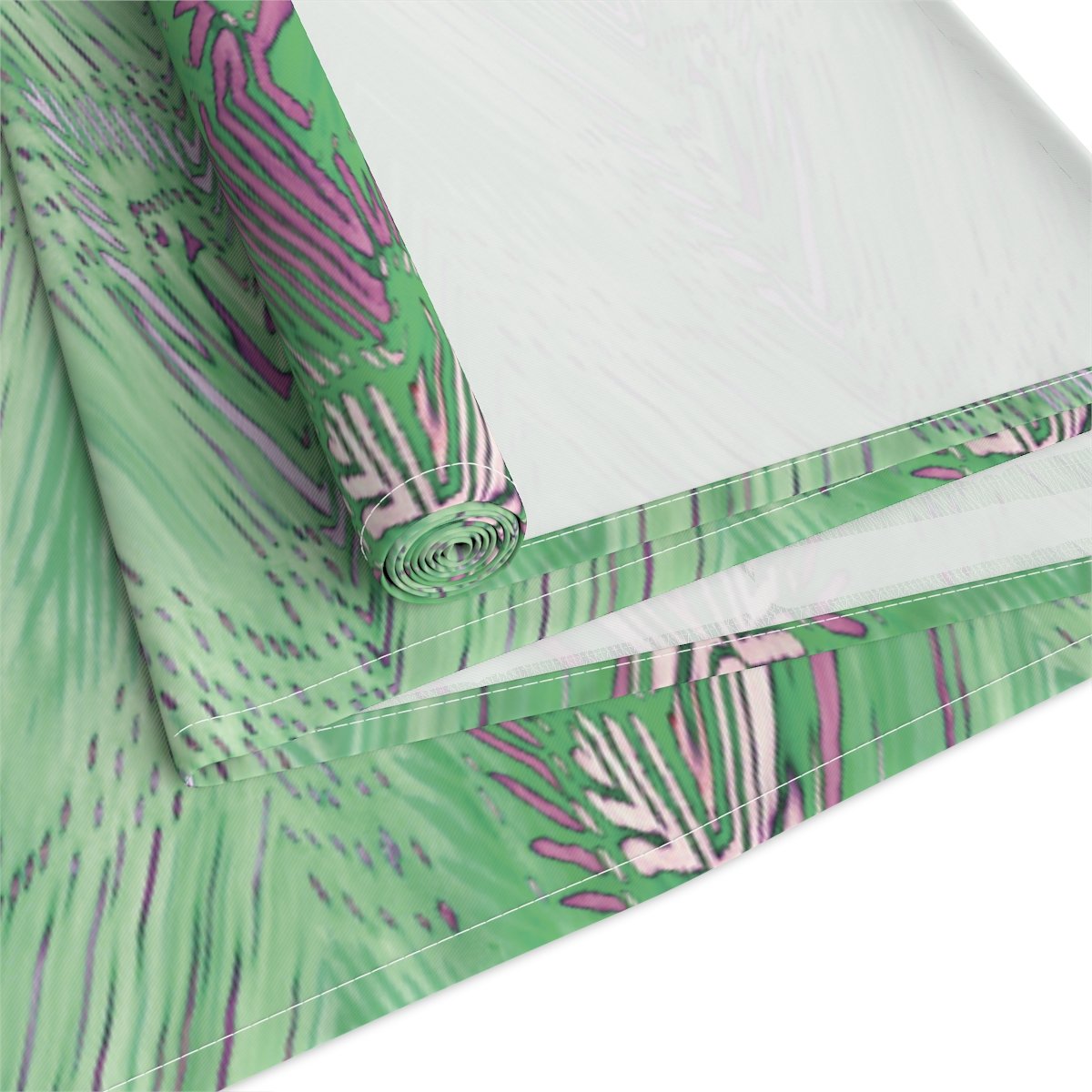 Lettuce Green Tie Dye Spring Dining Table Runners - Image 8