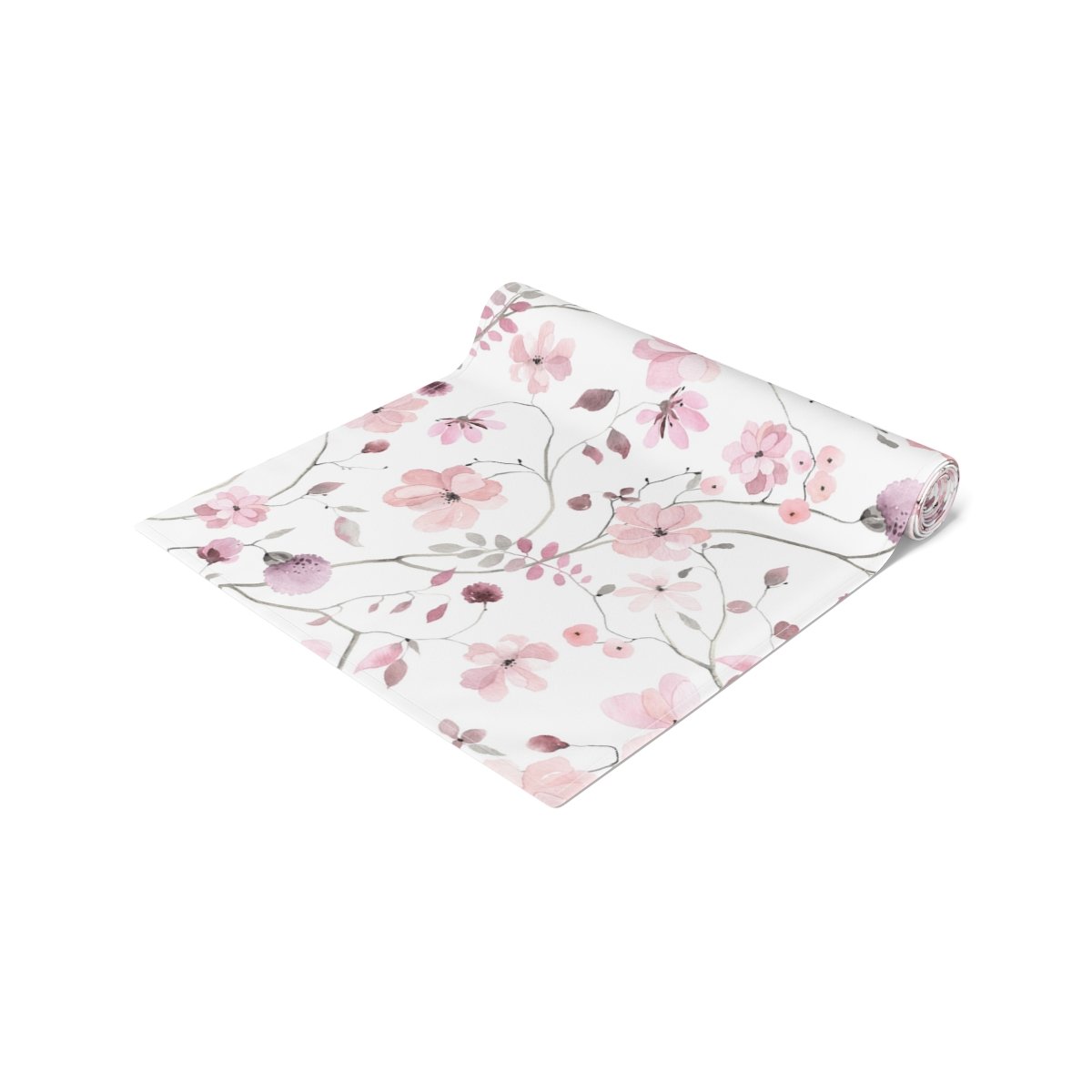Light Pink Floral Print Dining Table Runners - Image 7