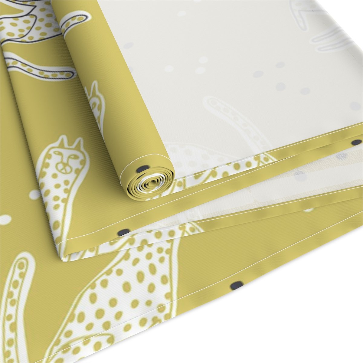 Yellow Cheetah Animal Print Table Runners For Home Decoration - Image 8