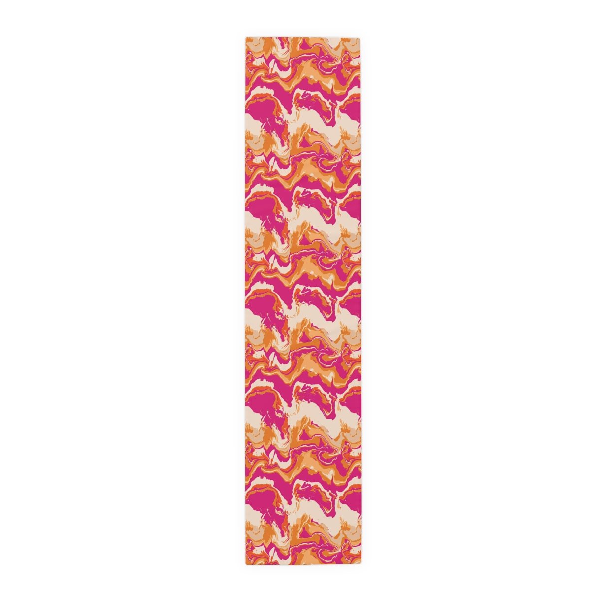 Camouflage Wavy Liquid Tie Dye Marble Pink Dining Table Runners - Image 11