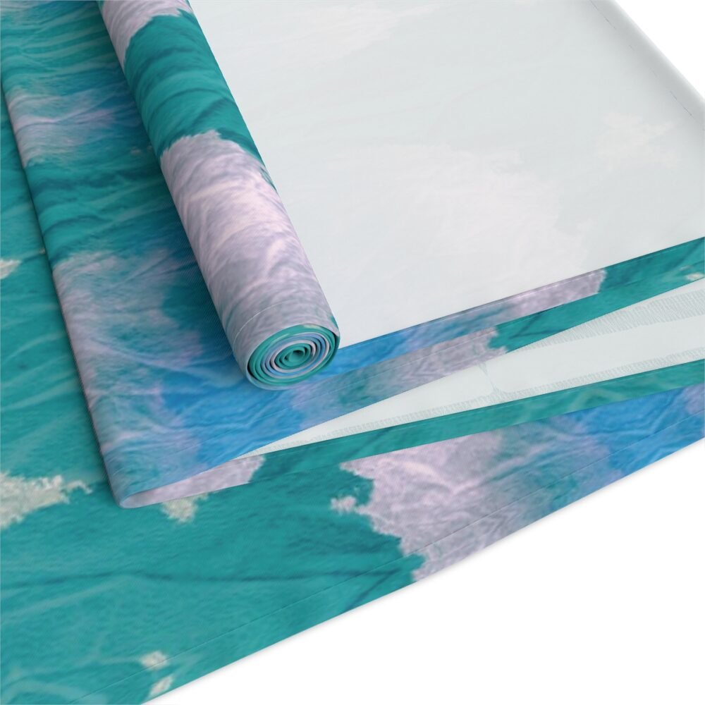 Turquoise Tie Dye Printed Table Runners for Glass Table - Image 13