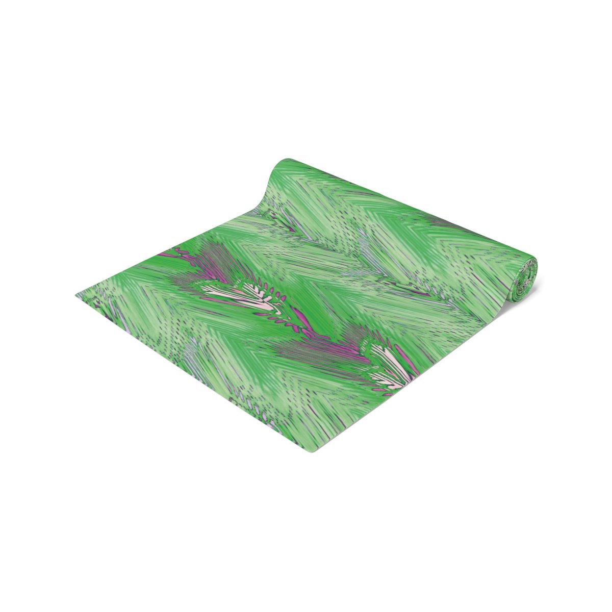 Lettuce Green Tie Dye Spring Dining Table Runners - Image 12