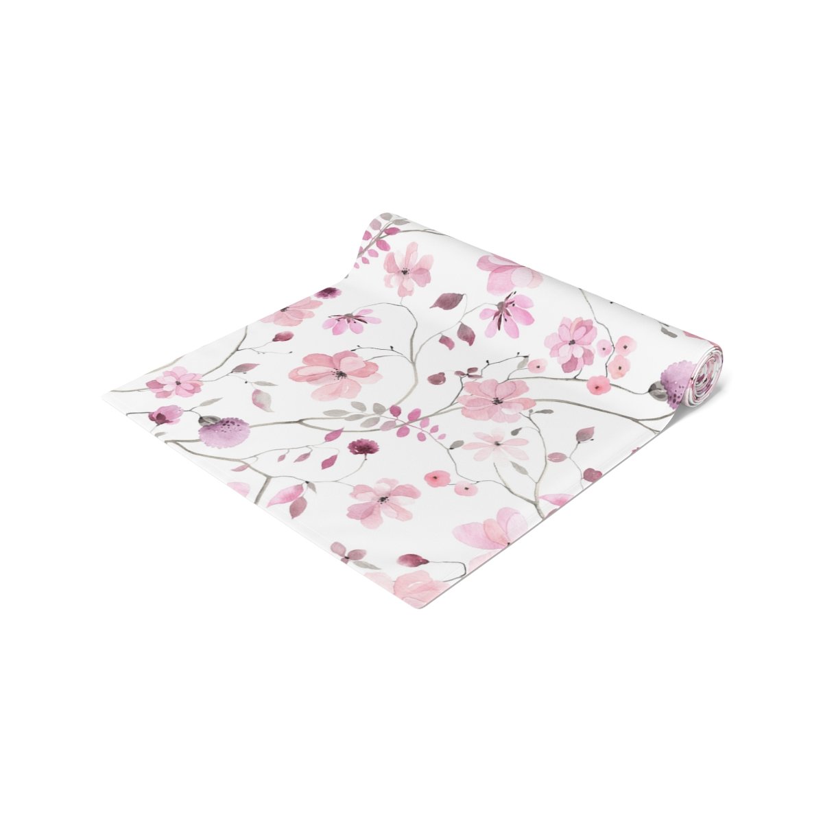 Light Pink Floral Print Dining Table Runners - Image 12