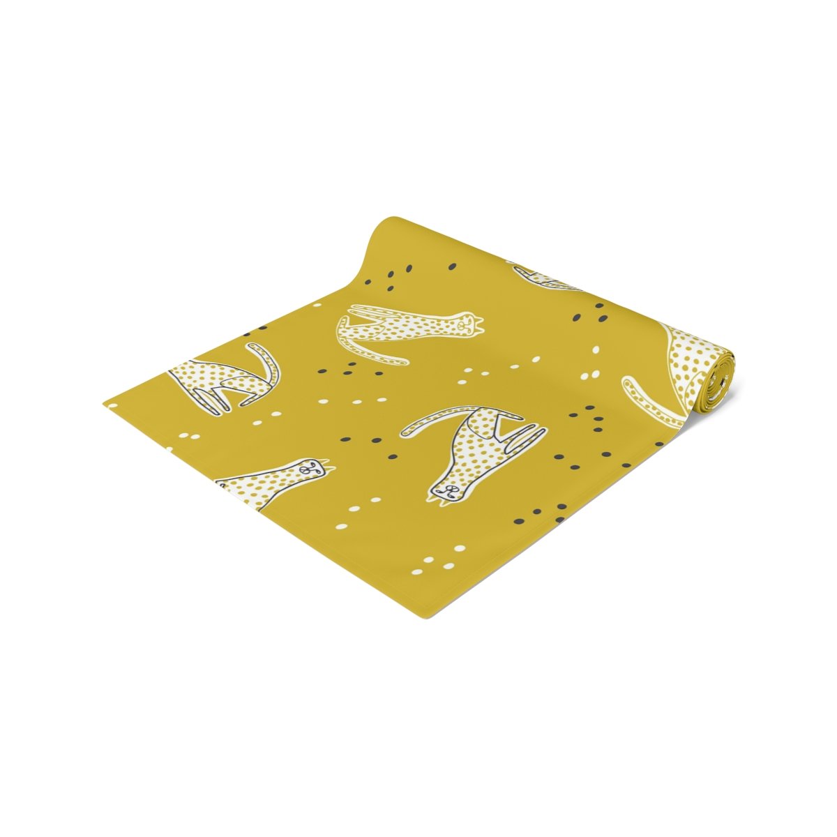 Yellow Cheetah Animal Print Table Runners For Home Decoration - Image 12