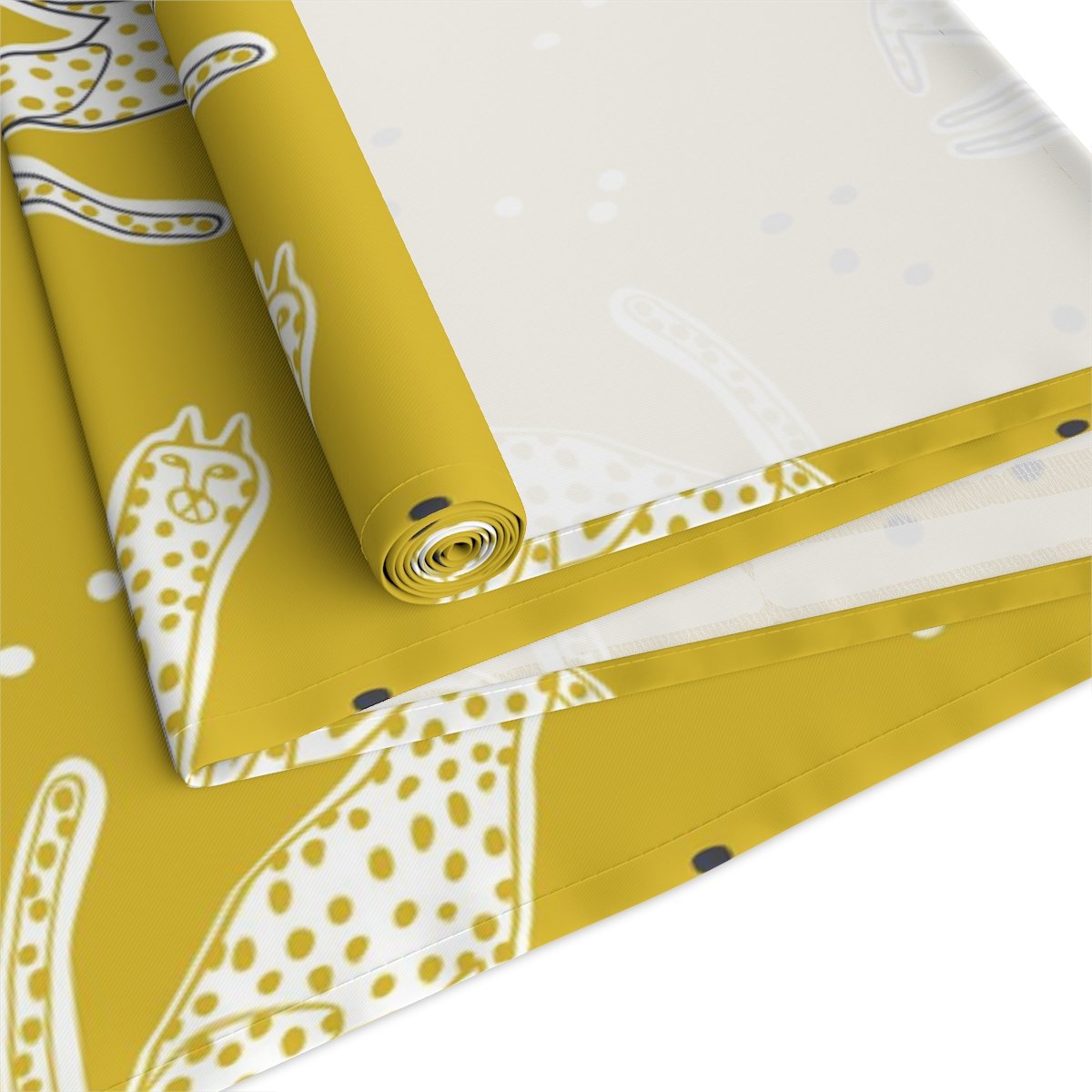 Yellow Cheetah Animal Print Table Runners For Home Decoration - Image 13