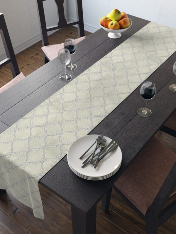 Pearls Beige Dining Table Runners