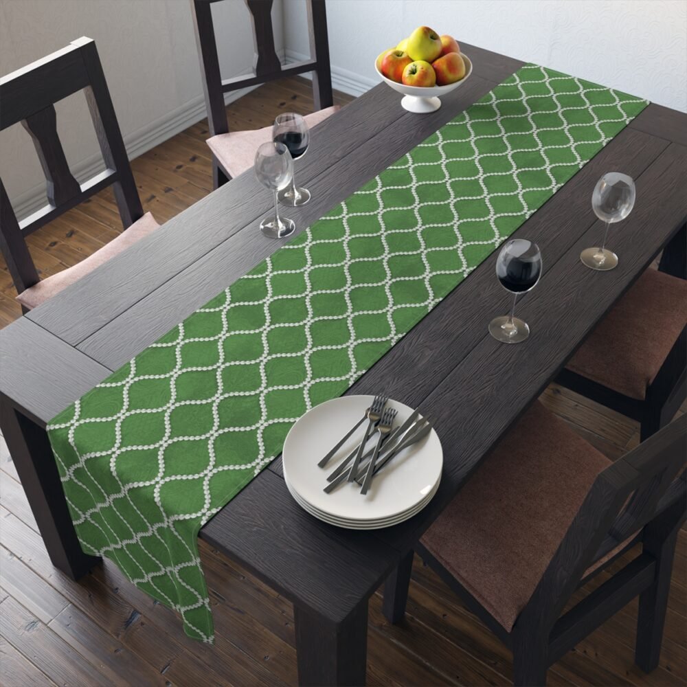 Dark Green Dining Table Runners