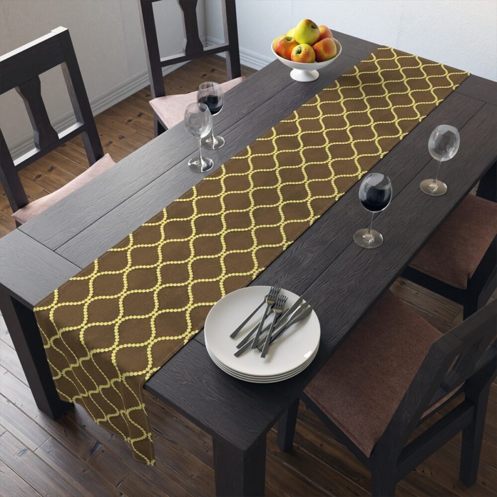 Golden Brown Dining Table Runners
