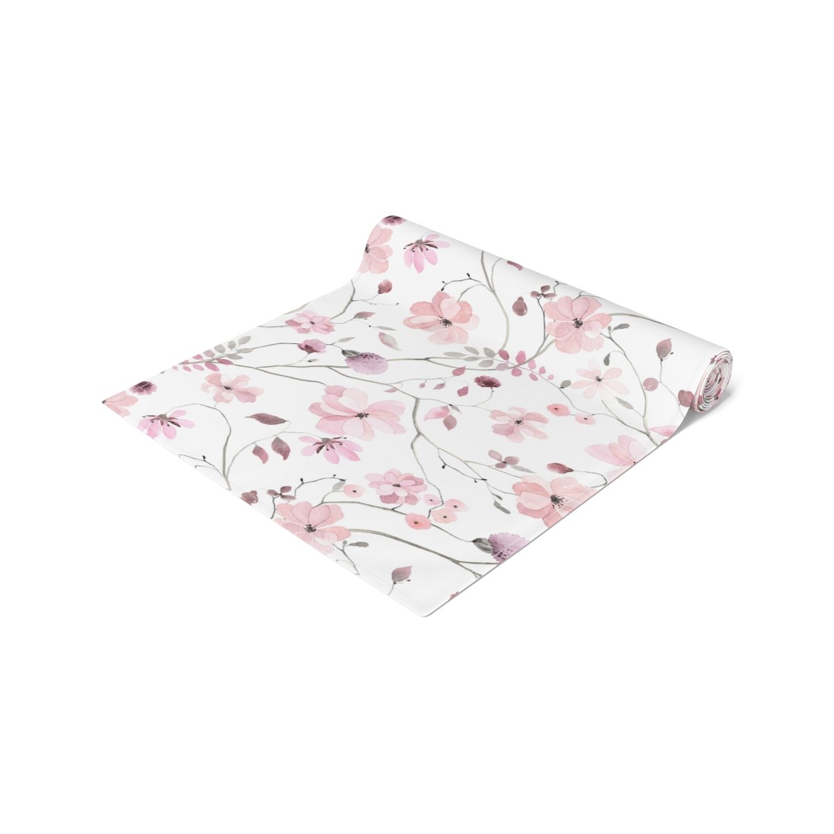 Light Pink Floral Print Dining Table Runners - Image 3