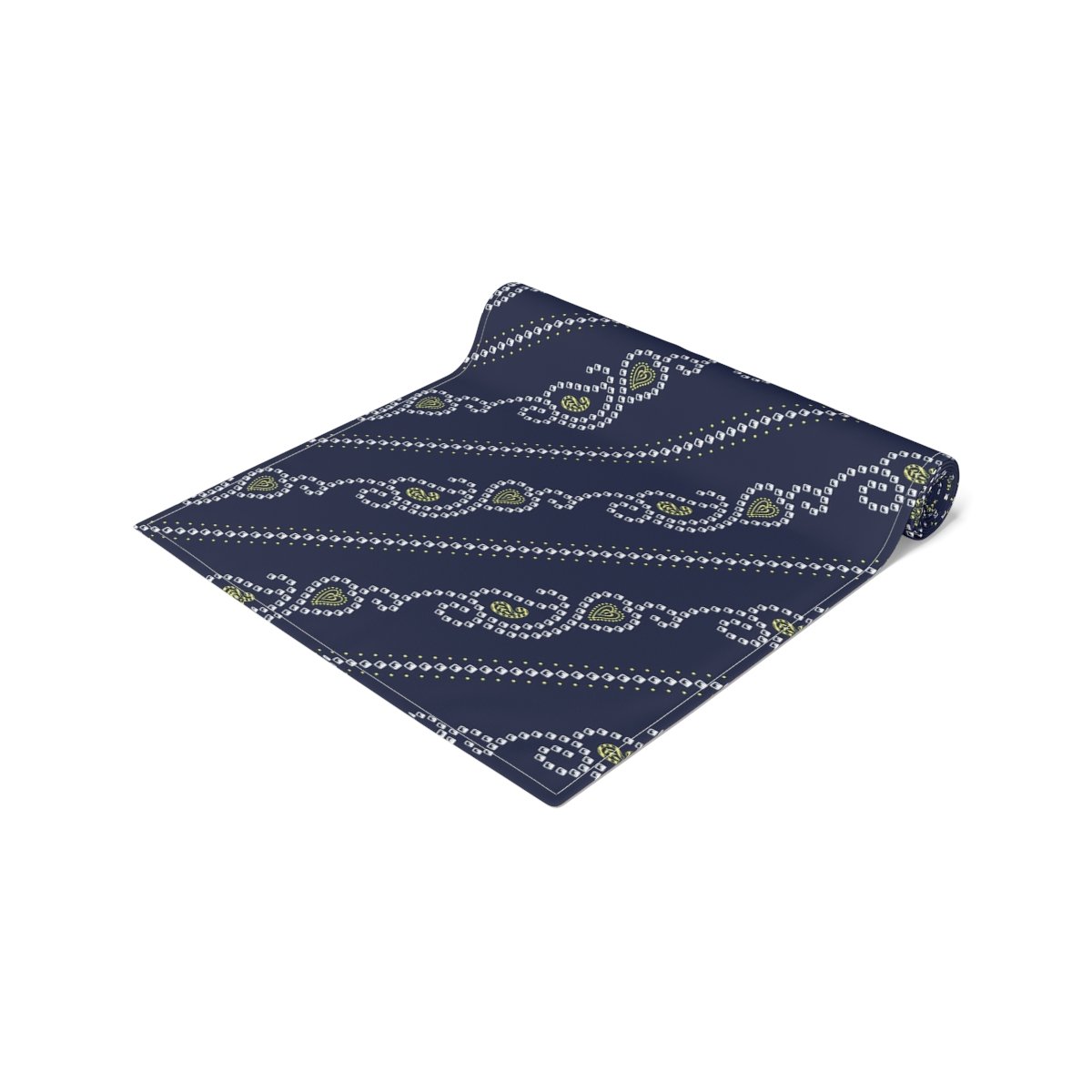 Paisley Bandanna Pattern on Navy Dining Table Runners - Image 17