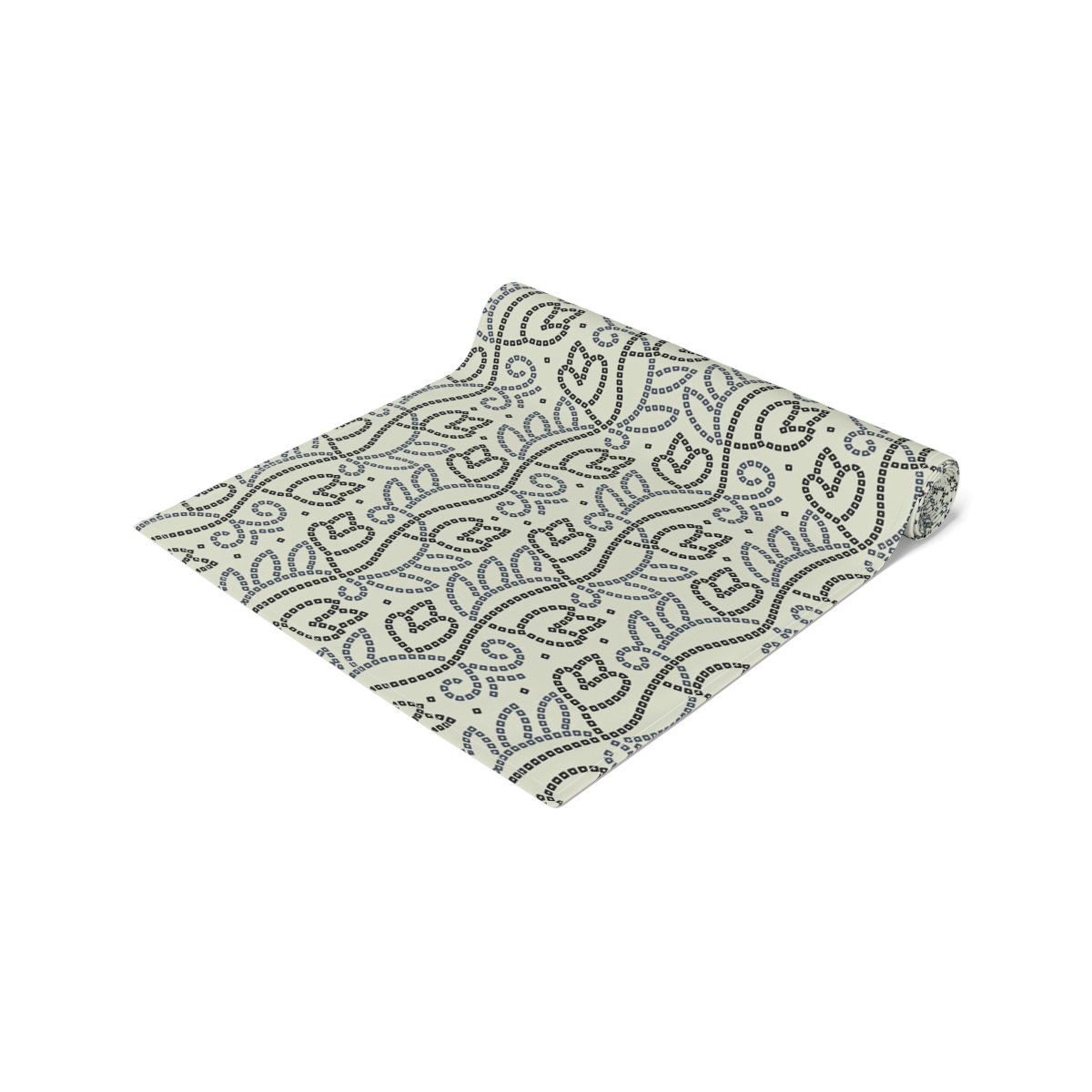 Cute Bandanna Pattern on Off White Dining Table Runners - Image 3