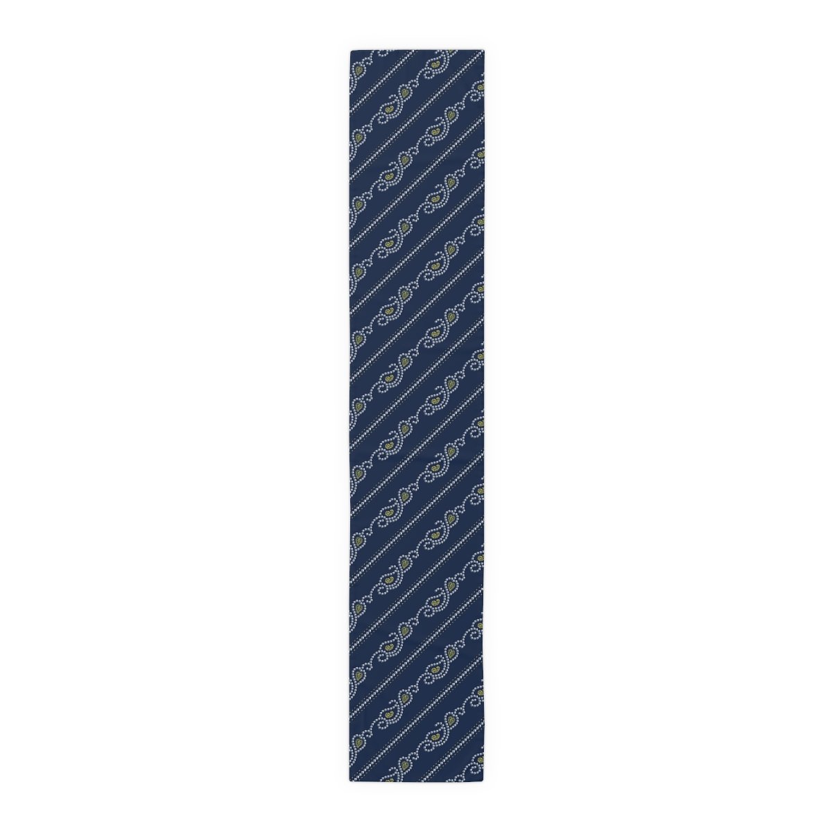 Paisley Bandanna Pattern on Navy Dining Table Runners - Image 2
