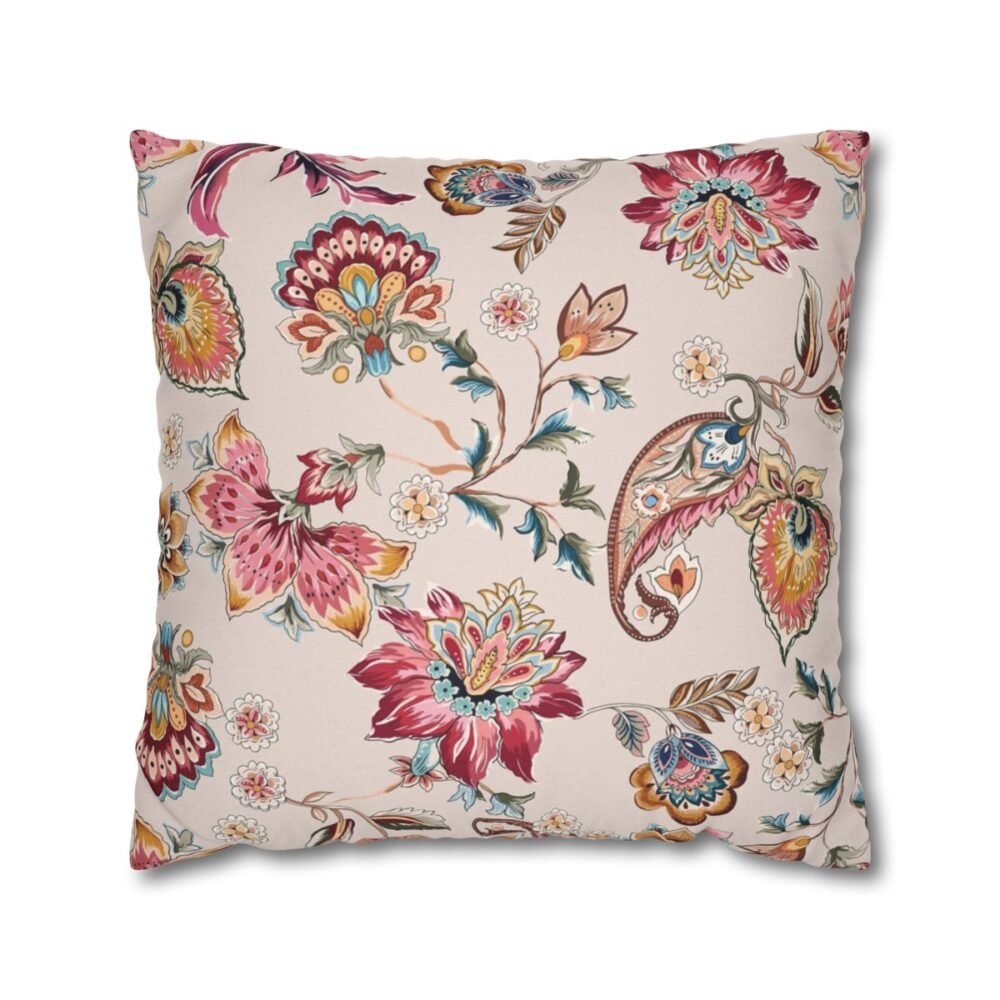 Pink Paisley Throw Pillow Covers