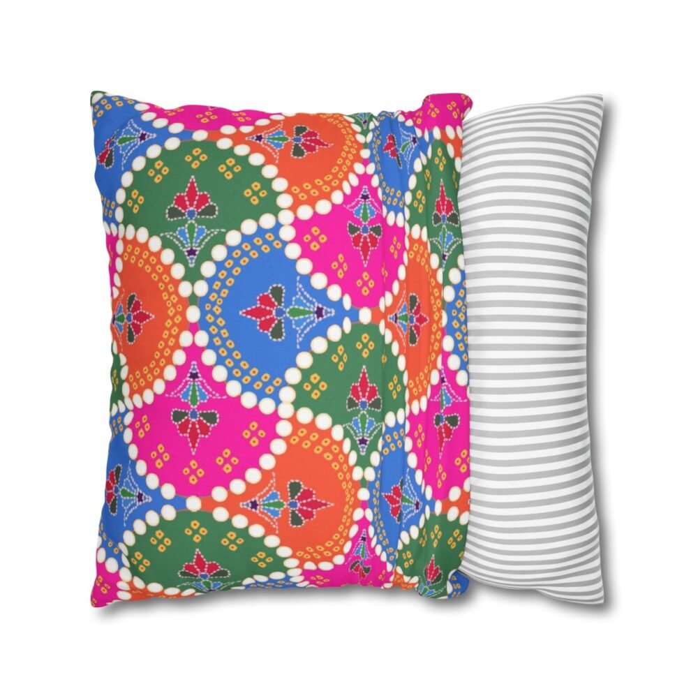 Colorful Patoda Bandhani Throw Pillow Covers - Image 2
