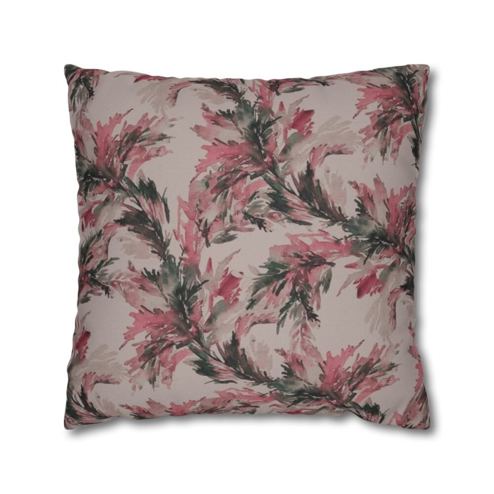 Light Pink Lehariya Print Throw Pillow Covers