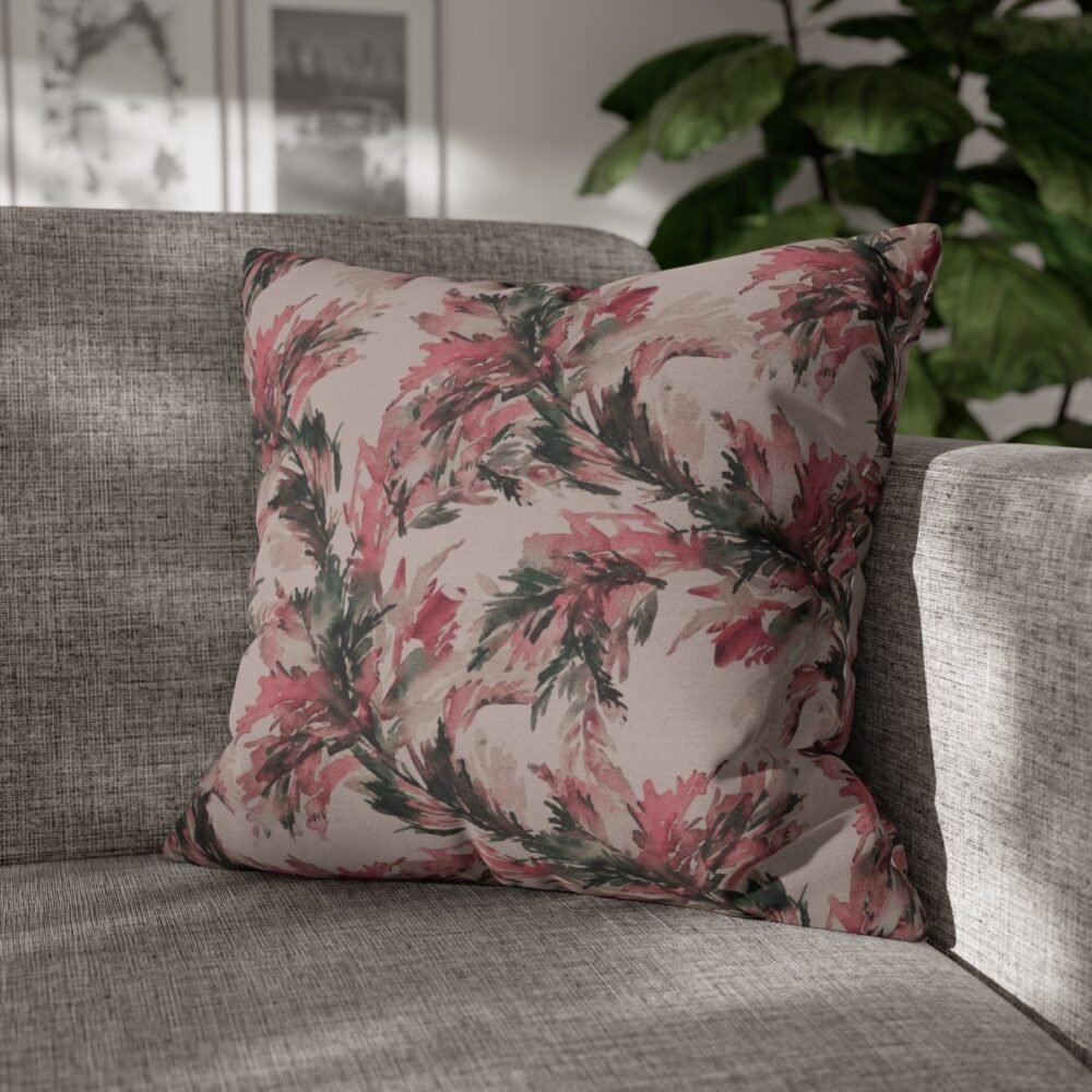 Light Pink Lehariya Print Throw Pillow Covers - Image 4