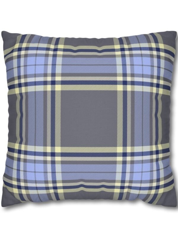 Blue Plaid Throw Pillow Covers