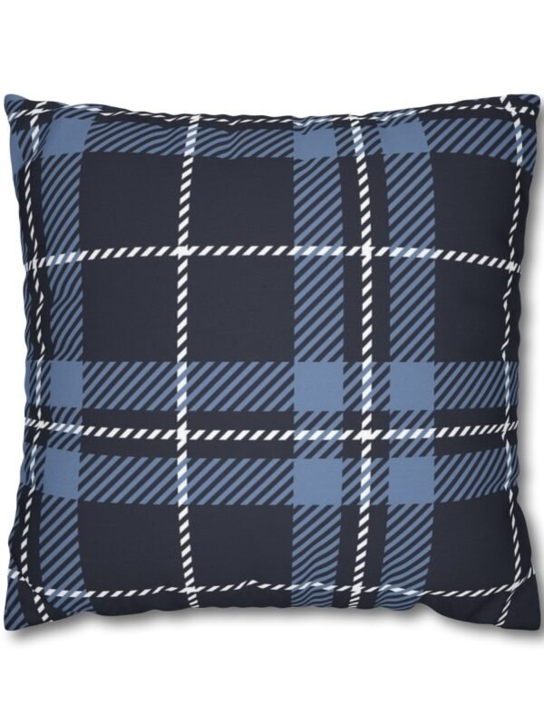 Dark Blue Plaid Pillow Covers