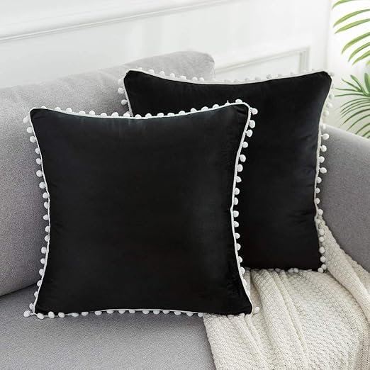 Pom Pom Pillow Covers
