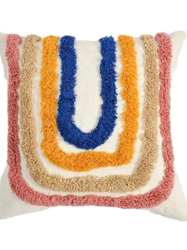 Rainbow Tufted Pillow