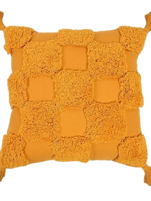 Yellow Tufted Pillow covers