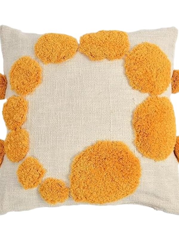 Yellow Circle Pillow Covers