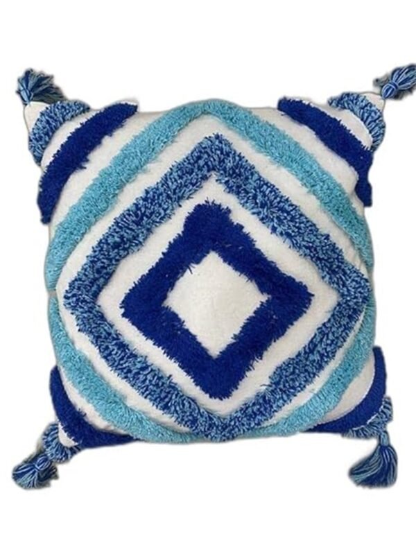 Sky Blue Boho Pillow Cover