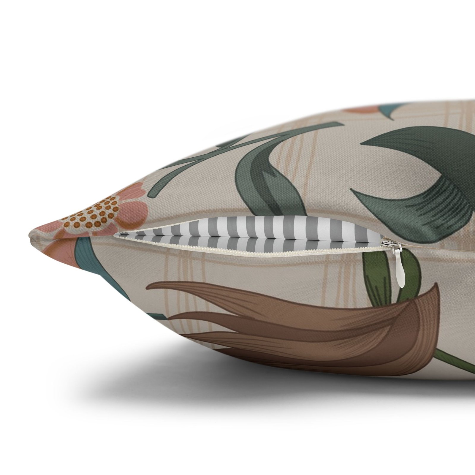 Beautiful Orange Flower Printed Euro Shams - Image 4