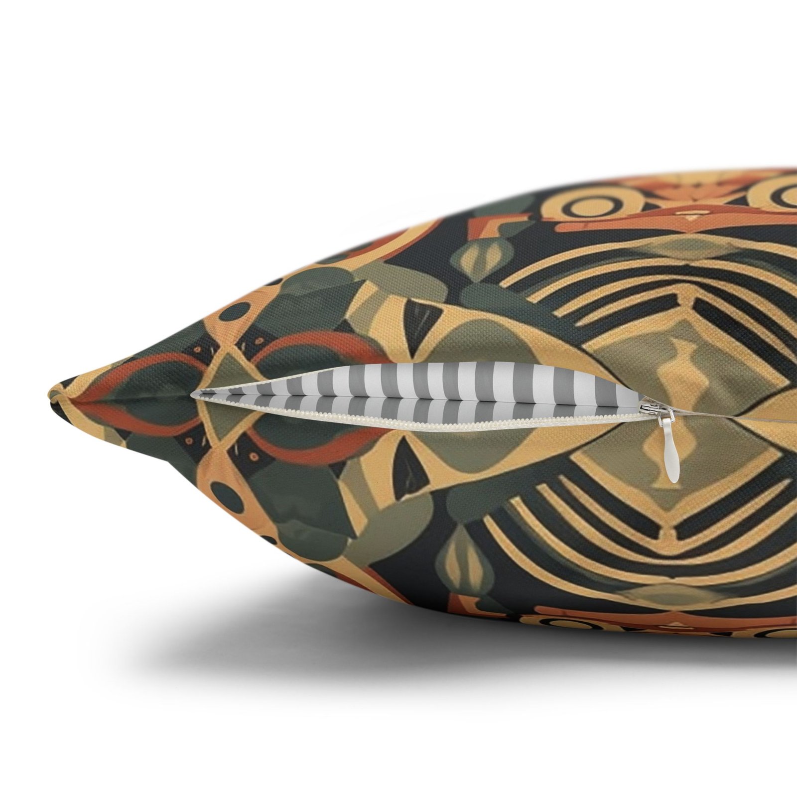 William Morris Flowers Design Brown Pillow Euro Shams - Image 3