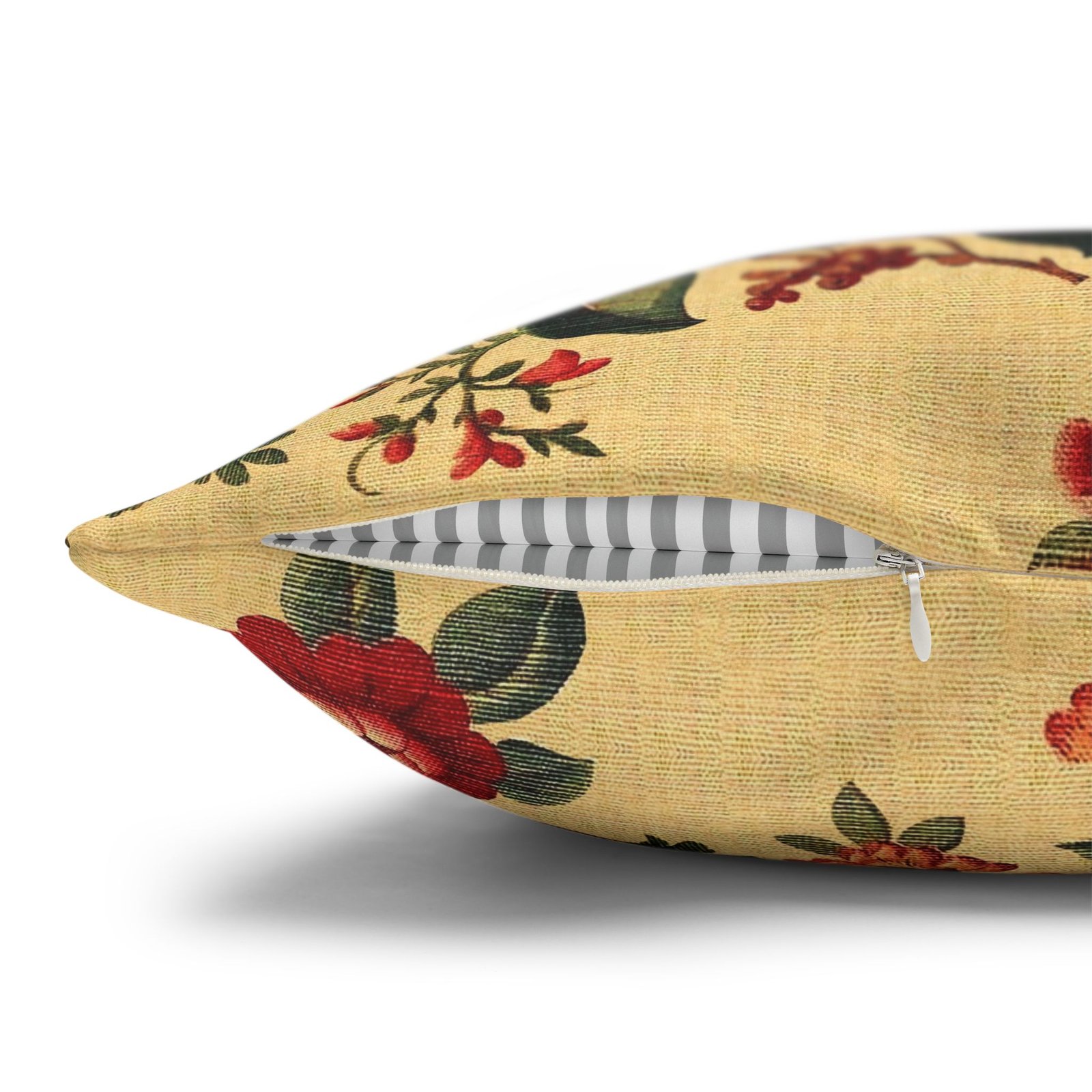 Beautiful William Morris Red Floral Design Euro Shams - Image 4