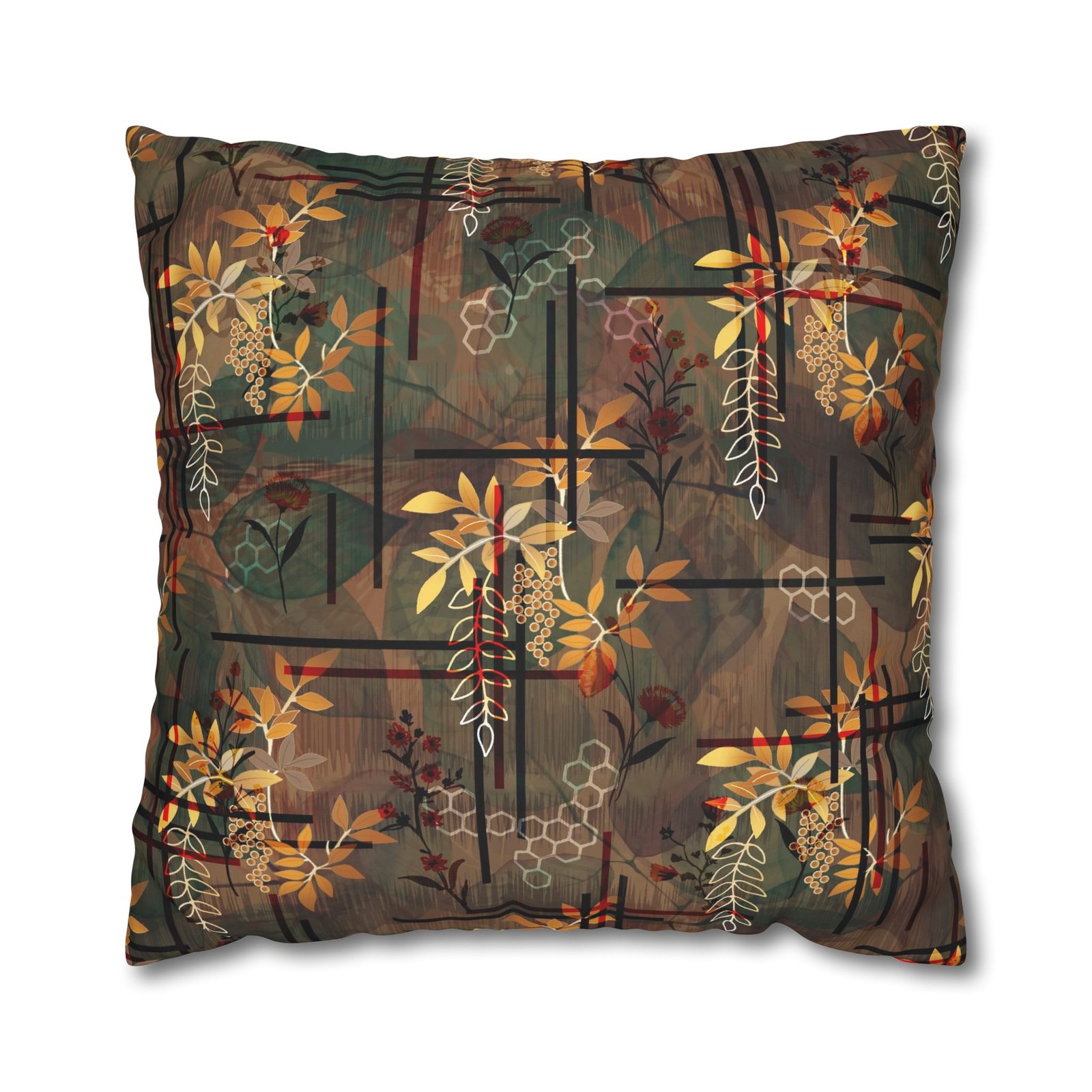 Colorful Floral Digital Print Pillow Euro Shams