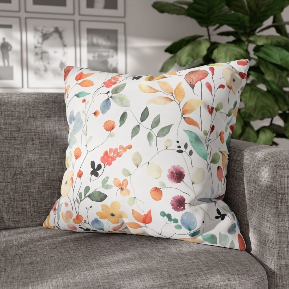 Printed Colorful Autumn Fall Euro Pillow Covers - Image 4