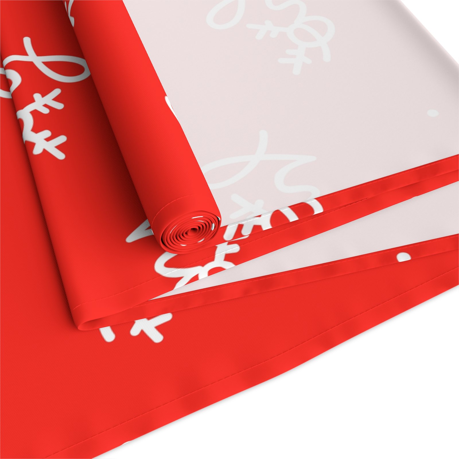 Ho Ho Ho Christmas Red Festive Table Runners - Image 4
