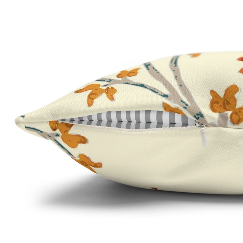 Ajrakh Shirting Design Block Print on White Euro Pillow Covers - Image 3