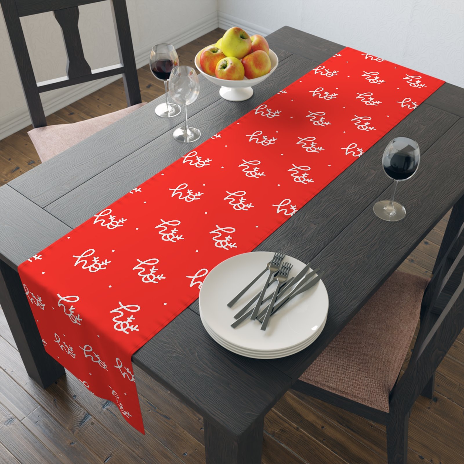 Ho Ho Ho Christmas Red Festive Table Runners