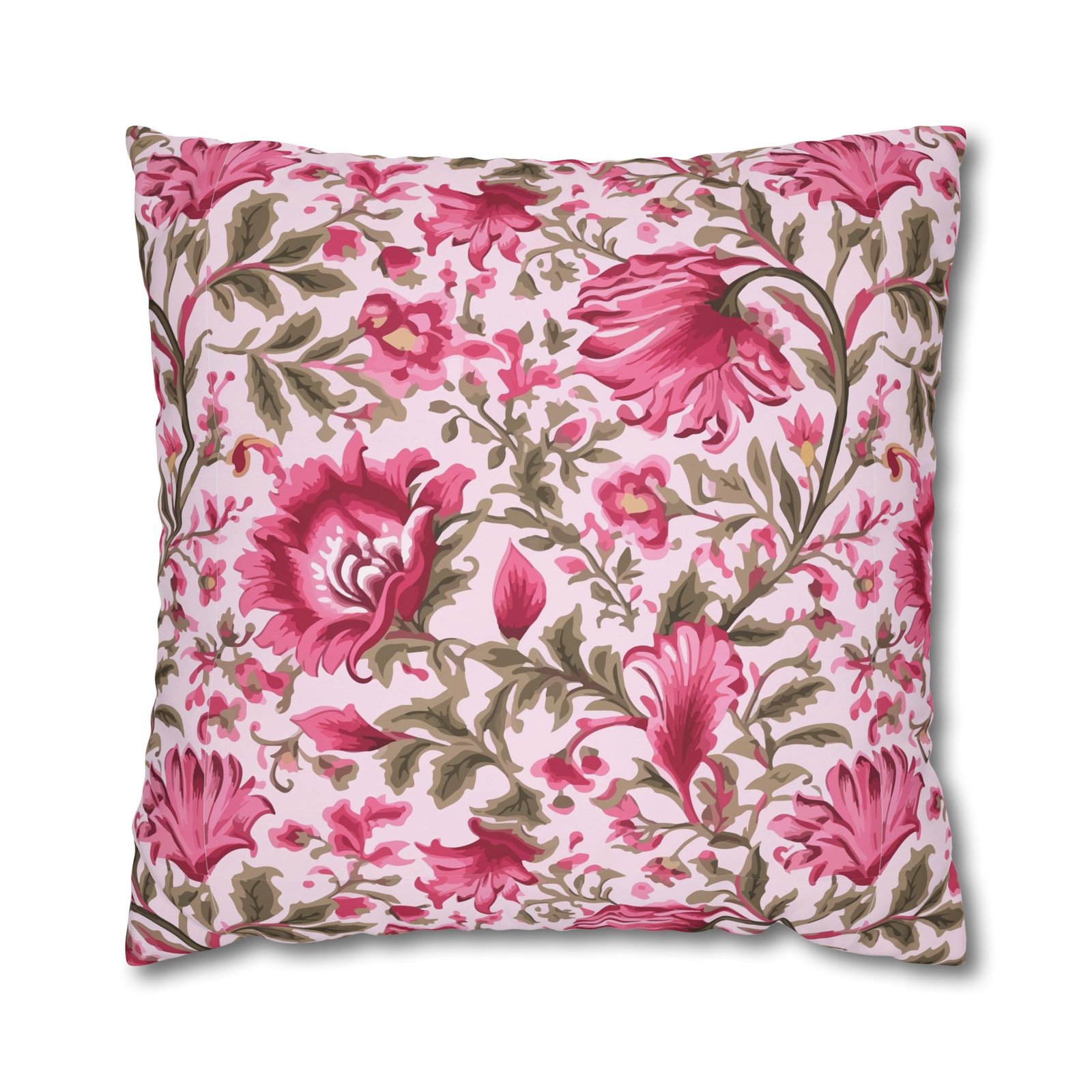 Pink Floral Pillow Covers