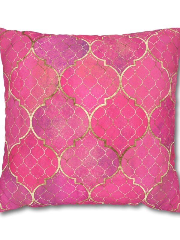 Pink Moroccan Euro Pillow Shams