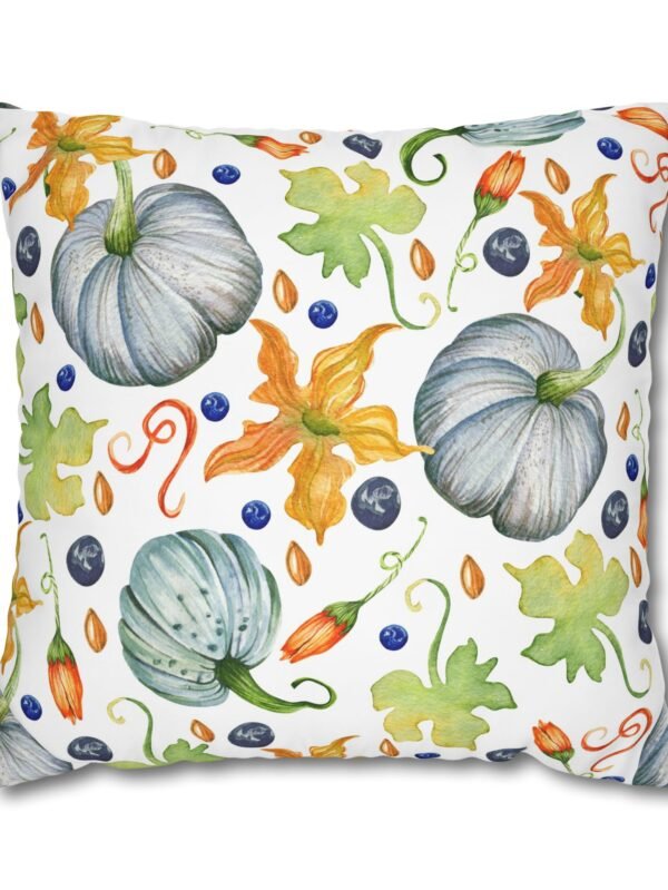 Blue Pumpkins Euro Pillow Covers